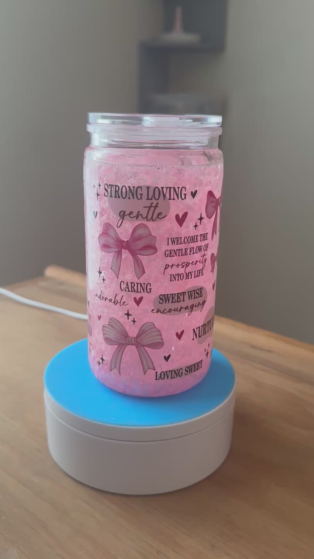 Premade mom tumbler 16oz. With custom lid